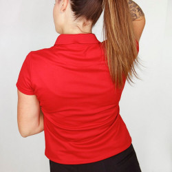 Polo ROUGE femme - Manches courtes