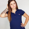 Polo ROUGE femme - Manches courtes