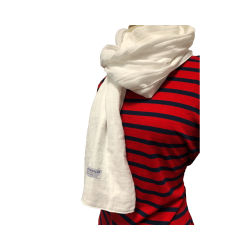Chèche blanc immaculé