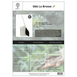 Brosse toilette bbb La Brosse Gris Souris