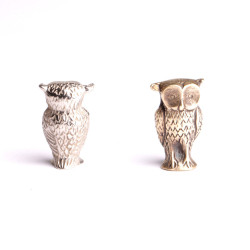 Chouette Miniature Animal Porte Bonheur Figurine Collection Décoration Artisanale